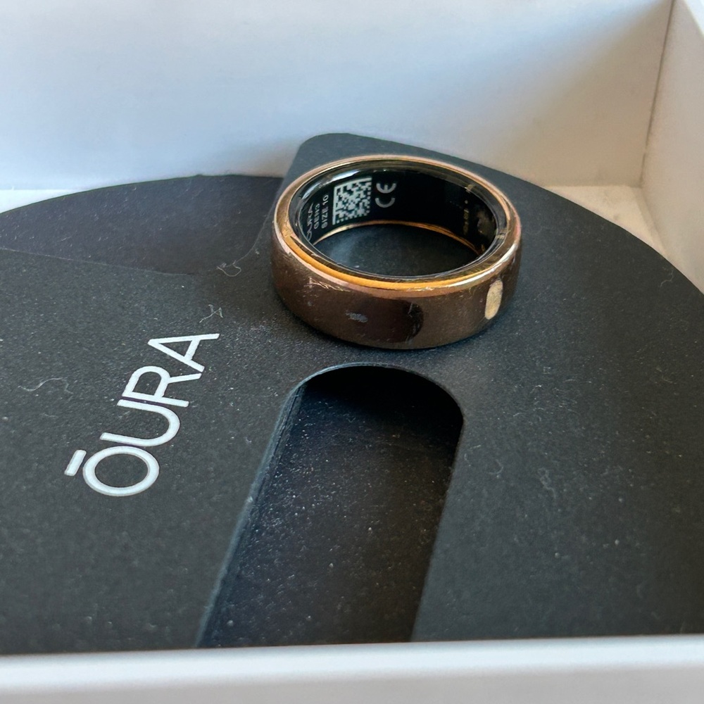 Oura Ring  Gen 3 Horizon Rose Gold size 10 - Picture 6 of 8